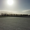 Vue du ciel sur la campagne 