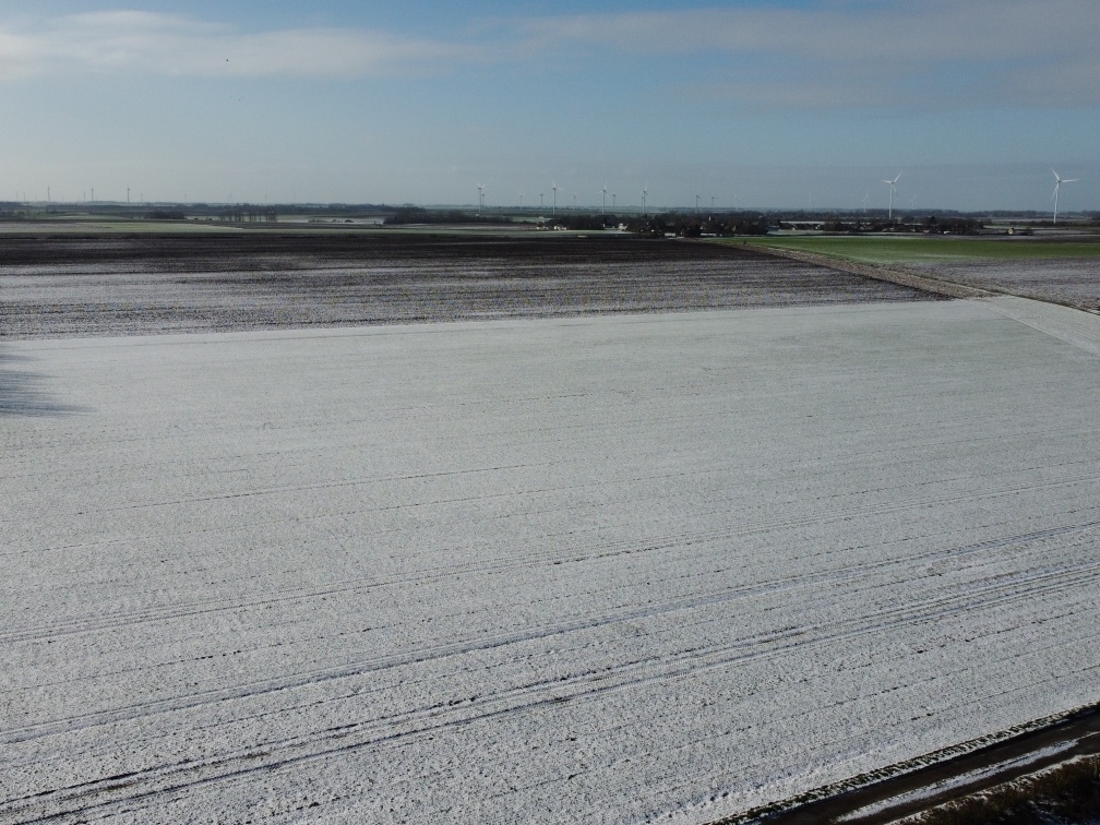 Vue du ciel sur la campagne 