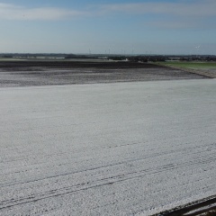 Vue du ciel sur la campagne 